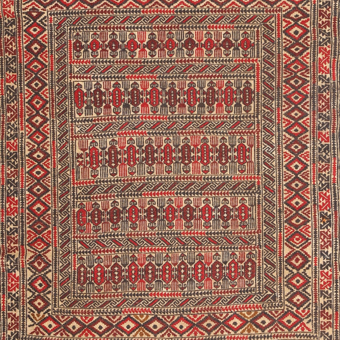 Traditional Tangerine Pink Southwestern Rug, tr2773