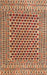 Traditional Fire Brick Red Southwestern Rug, tr2774