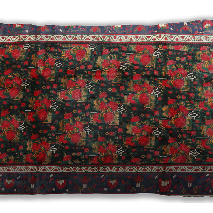 Traditional Classic Rectangular Brown Red Lumbar Throw Pillow, 13 inch by 19 inch, lbtr2775