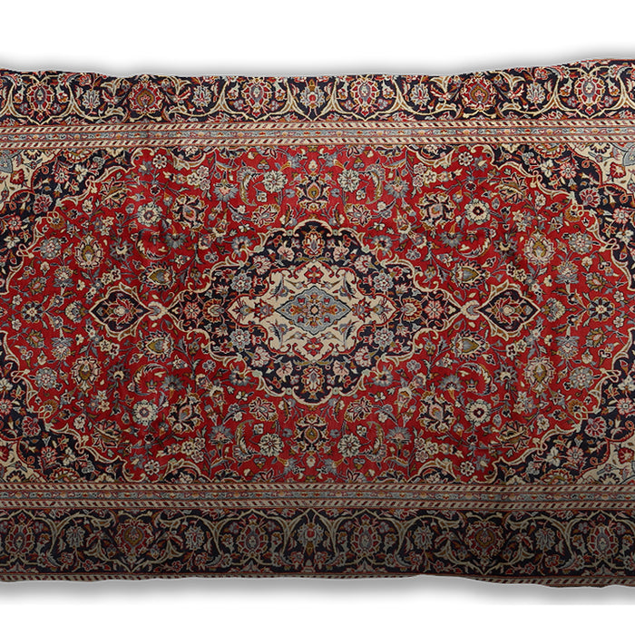 Traditional Classic Rectangular Tomato Red Lumbar Throw Pillow, 13 inch by 19 inch, lbtr2776