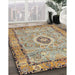 Traditional Sienna Brown Persian Rug in Family Room, tr2778