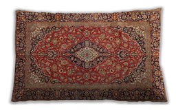 Traditional Classic Rectangular Brown Sand Brown Lumbar Throw Pillow, 13 inch by 19 inch, lbtr2779