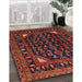 Machine Washable Traditional Chestnut Brown Rug in a Family Room, wshtr277