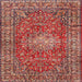 Square Traditional Light Copper Gold Persian Rug, tr2780