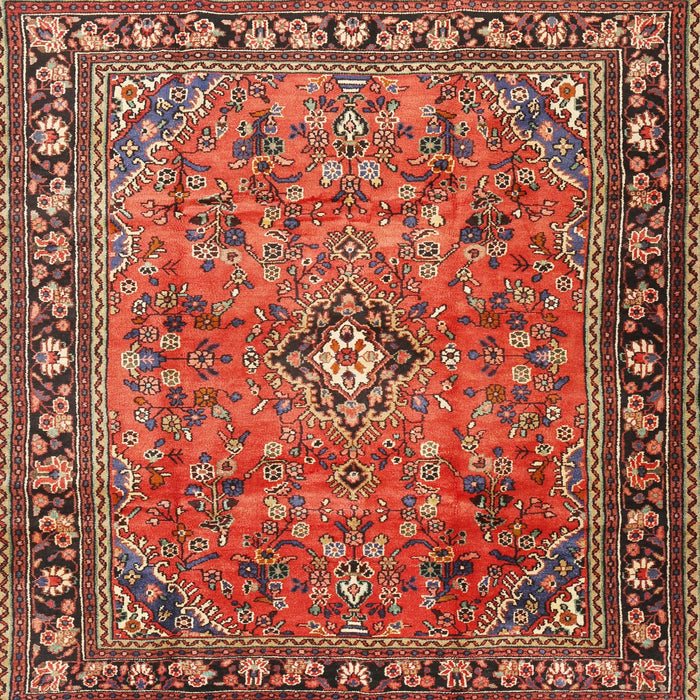 Square Traditional Red Persian Rug, tr2781