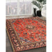 Machine Washable Traditional Tomato Red Rug in a Family Room, wshtr2781