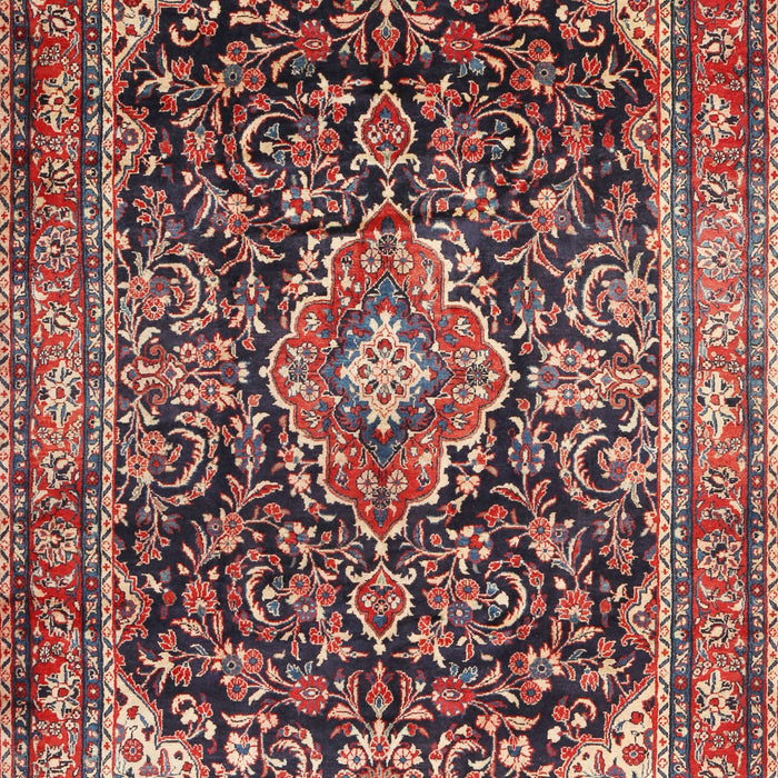Machine Washable Traditional Saffron Red Rug, wshtr2783