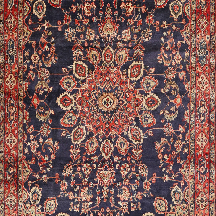 Traditional Orange Salmon Pink Medallion Rug, tr2785
