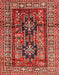 Machine Washable Traditional Dark Almond Brown Rug, wshtr2789