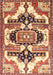 Machine Washable Traditional Fire Brick Red Rug, wshtr278