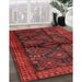 Traditional Red Persian Rug in Family Room, tr2790