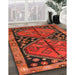 Machine Washable Traditional Tomato Red Rug in a Family Room, wshtr2791