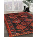 Traditional Red Persian Rug in Family Room, tr2792