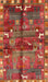 Machine Washable Traditional Rust Pink Rug, wshtr2794