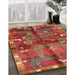 Traditional Rust Pink Animal Rug in Family Room, tr2794