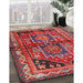 Traditional Dark Almond Brown Persian Rug in Family Room, tr2795