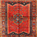 Square Traditional Sienna Brown Persian Rug, tr2797