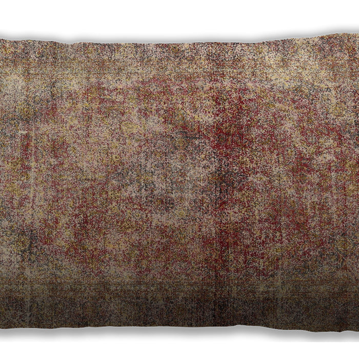 Traditional Classic Rectangular Sienna Brown Lumbar Throw Pillow, 13 inch by 19 inch, lbtr2798