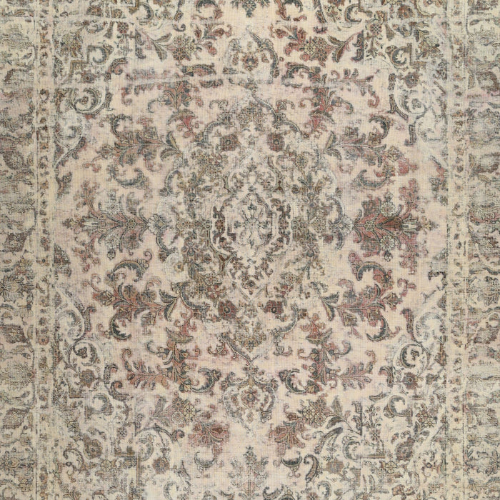 Machine Washable Traditional Dark Almond Brown Rug, wshtr2799