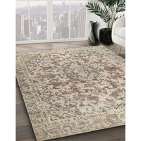 Traditional Dark Almond Brown Persian Rug, tr2799
