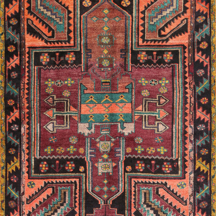 Traditional Dark Gold Brown Persian Rug, tr279