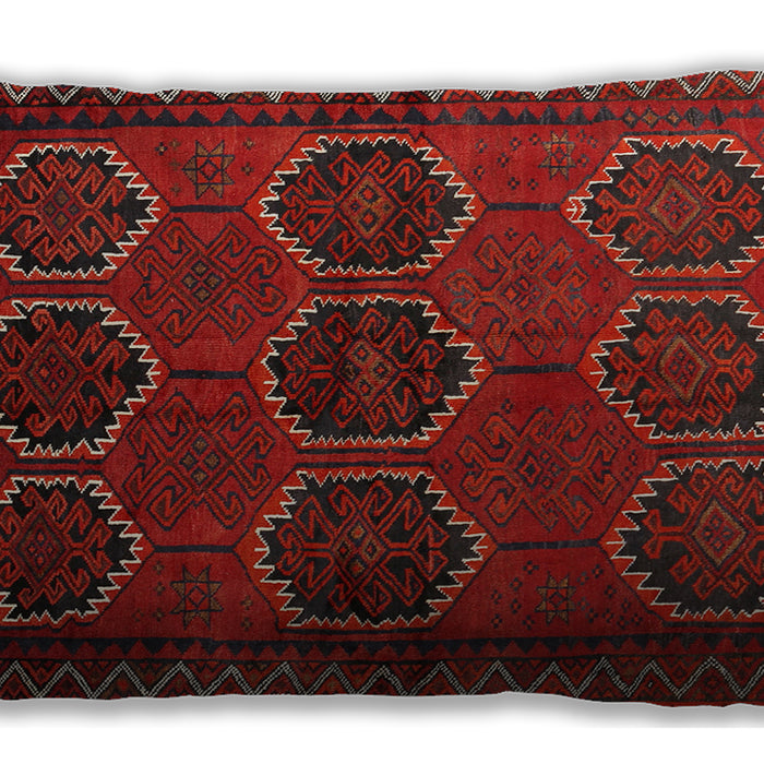 Traditional Classic Rectangular Sepia Brown Lumbar Throw Pillow, 13 inch by 19 inch, lbtr2801