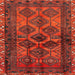 Round Machine Washable Traditional Brown Red Rug, wshtr2802