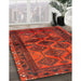 Traditional Brown Red Persian Rug in Family Room, tr2802
