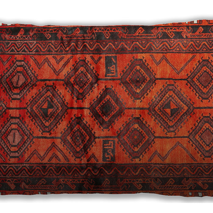 Traditional Classic Rectangular Brown Red Lumbar Throw Pillow, 13 inch by 19 inch, lbtr2802