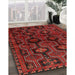 Machine Washable Traditional Sepia Brown Rug in a Family Room, wshtr2804