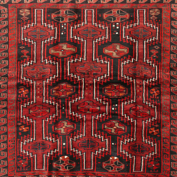 Square Traditional Reddish Brown Persian Rug, tr2804
