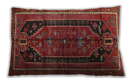 Traditional Classic Rectangular Sienna Brown Lumbar Throw Pillow, 13 inch by 19 inch, lbtr2805