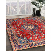 Traditional Orange Salmon Pink Persian Rug, tr2808