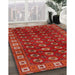 Traditional Red Persian Rug in Family Room, tr2809