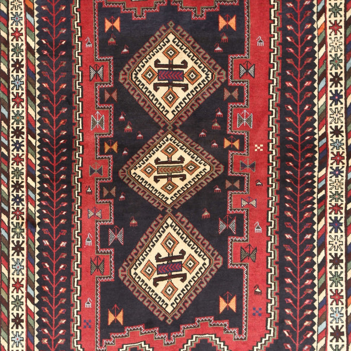 Machine Washable Traditional Saffron Red Rug, wshtr280