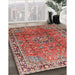 Traditional Camel Brown Persian Rug in Family Room, tr2810