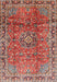 Machine Washable Traditional Camel Brown Rug, wshtr2810