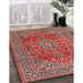Traditional Camel Brown Persian Rug in Family Room, tr2811