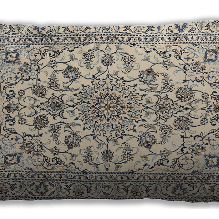 Traditional Classic Rectangular Vanilla Gold Lumbar Throw Pillow, 13 inch by 19 inch, lbtr2813