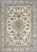 Machine Washable Traditional Vanilla Gold Rug, wshtr2813