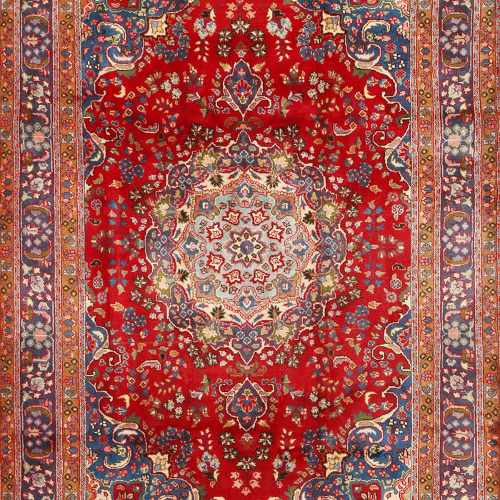 Machine Washable Traditional Orange Salmon Pink Rug, wshtr2815