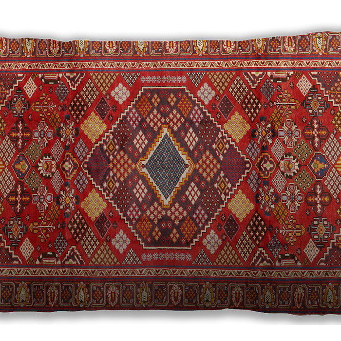 Traditional Classic Rectangular Copper Red Pink Lumbar Throw Pillow, 13 inch by 19 inch, lbtr2816