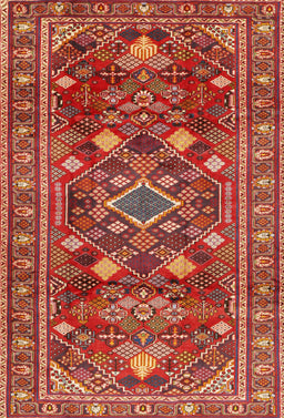 Machine Washable Traditional Copper Red Pink Rug, wshtr2816
