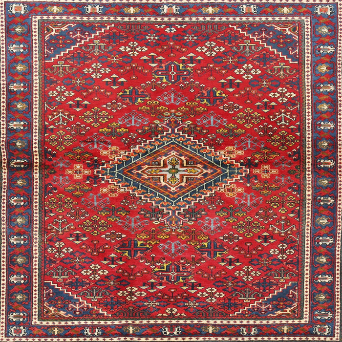 Square Traditional Red Persian Rug, tr2819