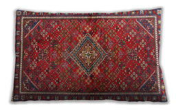 Traditional Classic Rectangular Red Lumbar Throw Pillow, 13 inch by 19 inch, lbtr2819