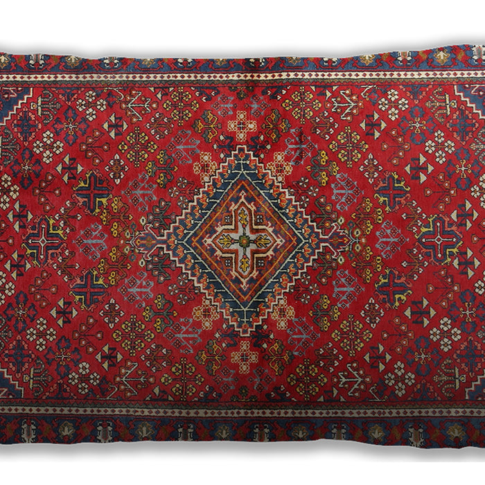 Traditional Classic Rectangular Red Lumbar Throw Pillow, 13 inch by 19 inch, lbtr2819