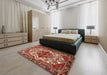 Traditional Red Persian Rug in a Bedroom, tr2820
