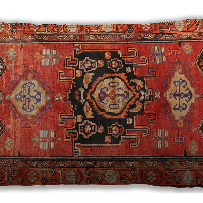 Traditional Classic Rectangular Red Lumbar Throw Pillow, 13 inch by 19 inch, lbtr2821