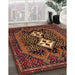 Traditional Deep Red Persian Rug in Family Room, tr2822