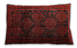 Traditional Classic Rectangular Bakers Brown Lumbar Throw Pillow, 13 inch by 19 inch, lbtr2826